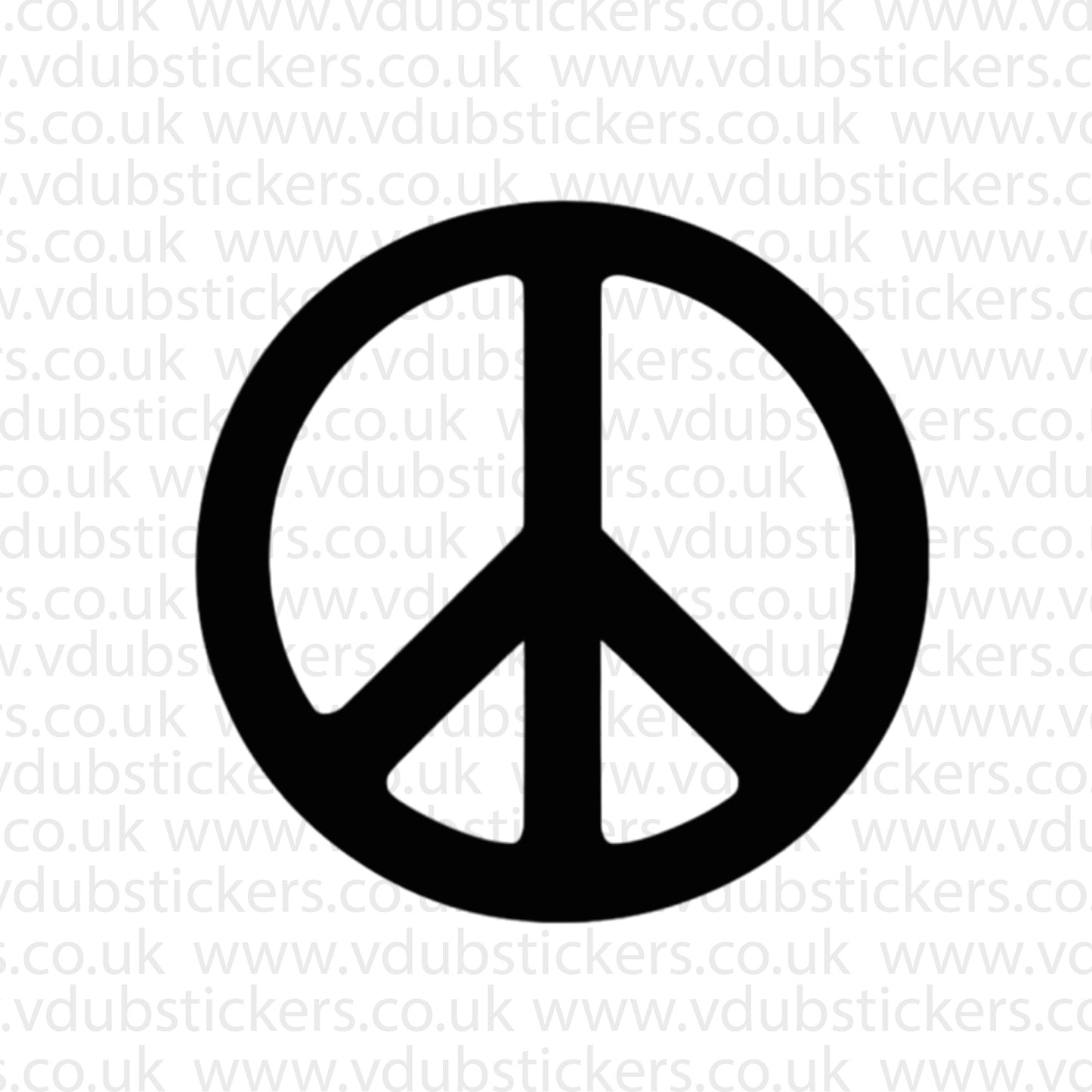 Peace Symbol Vinyl Decal