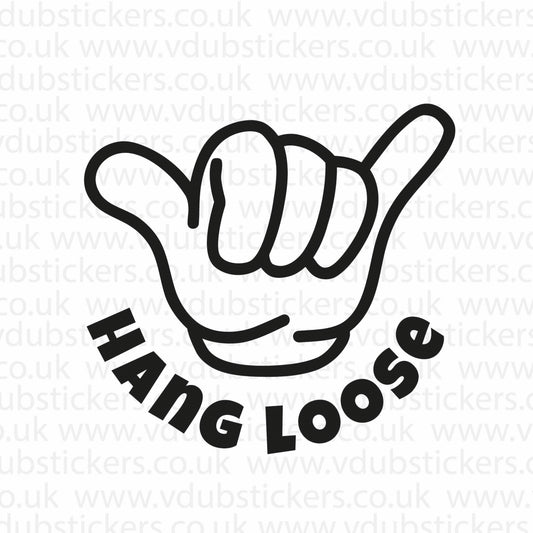 Hang Loose Cartoon Vinyl Decal