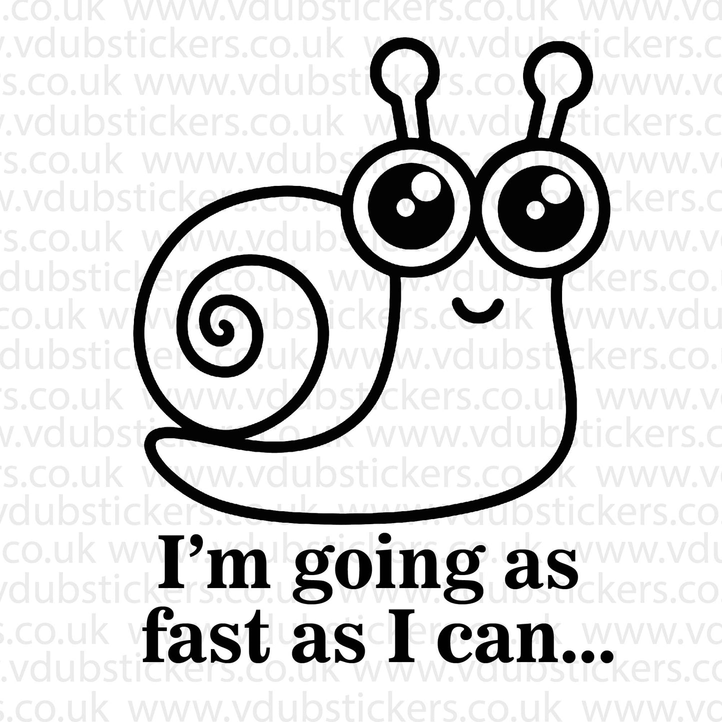 Fast Snail Vinyl Decal